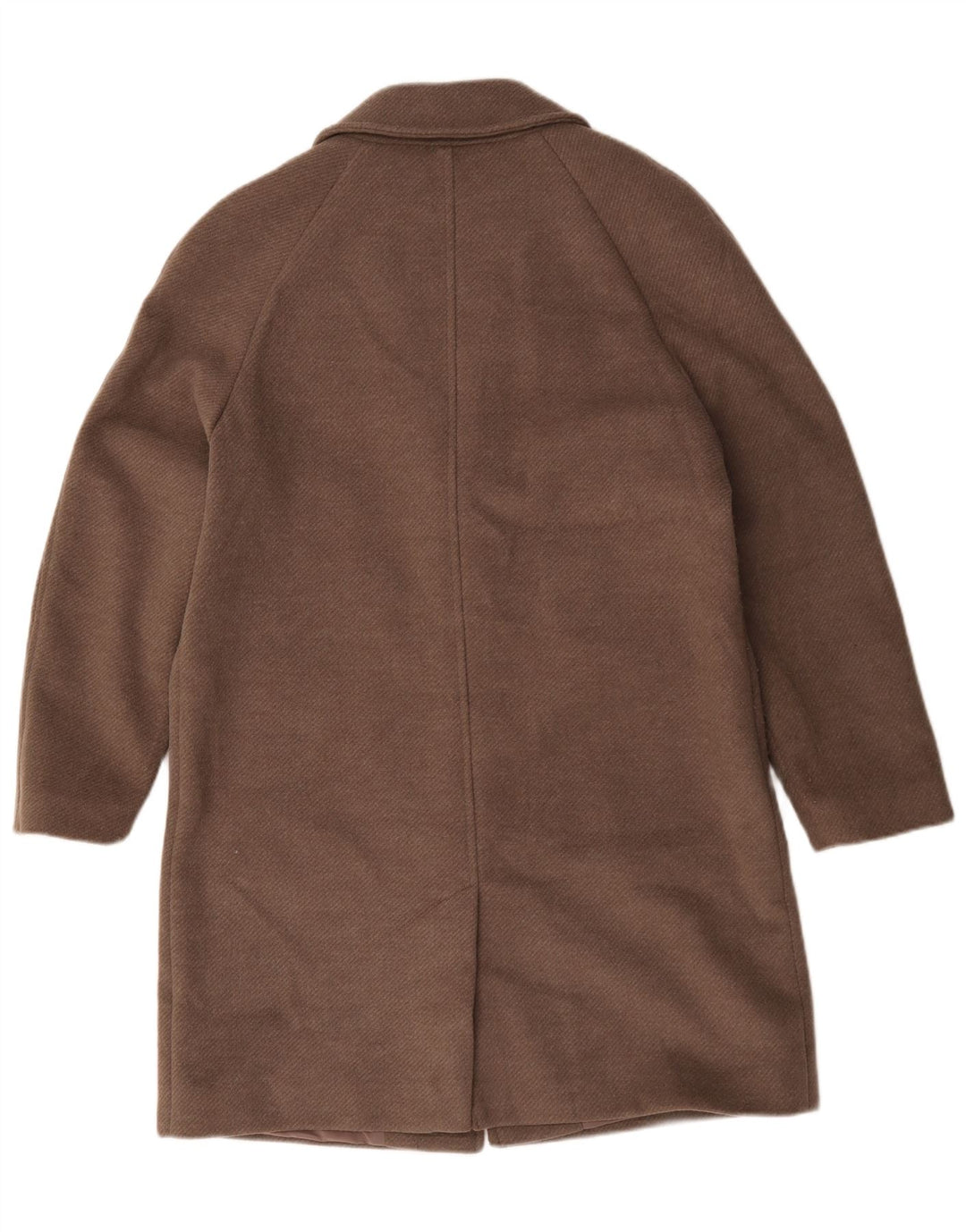 Marks & Spencer Womens Overcoat UK 14 Medium Brown Polyester
