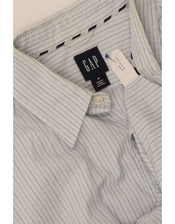 Gap Mens Shirt Medium Blue Pinstripe Cotton