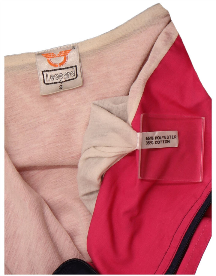 LEOPARD Mens Tracksuit Top Jacket XL Navy Blue Colourblock Polyester