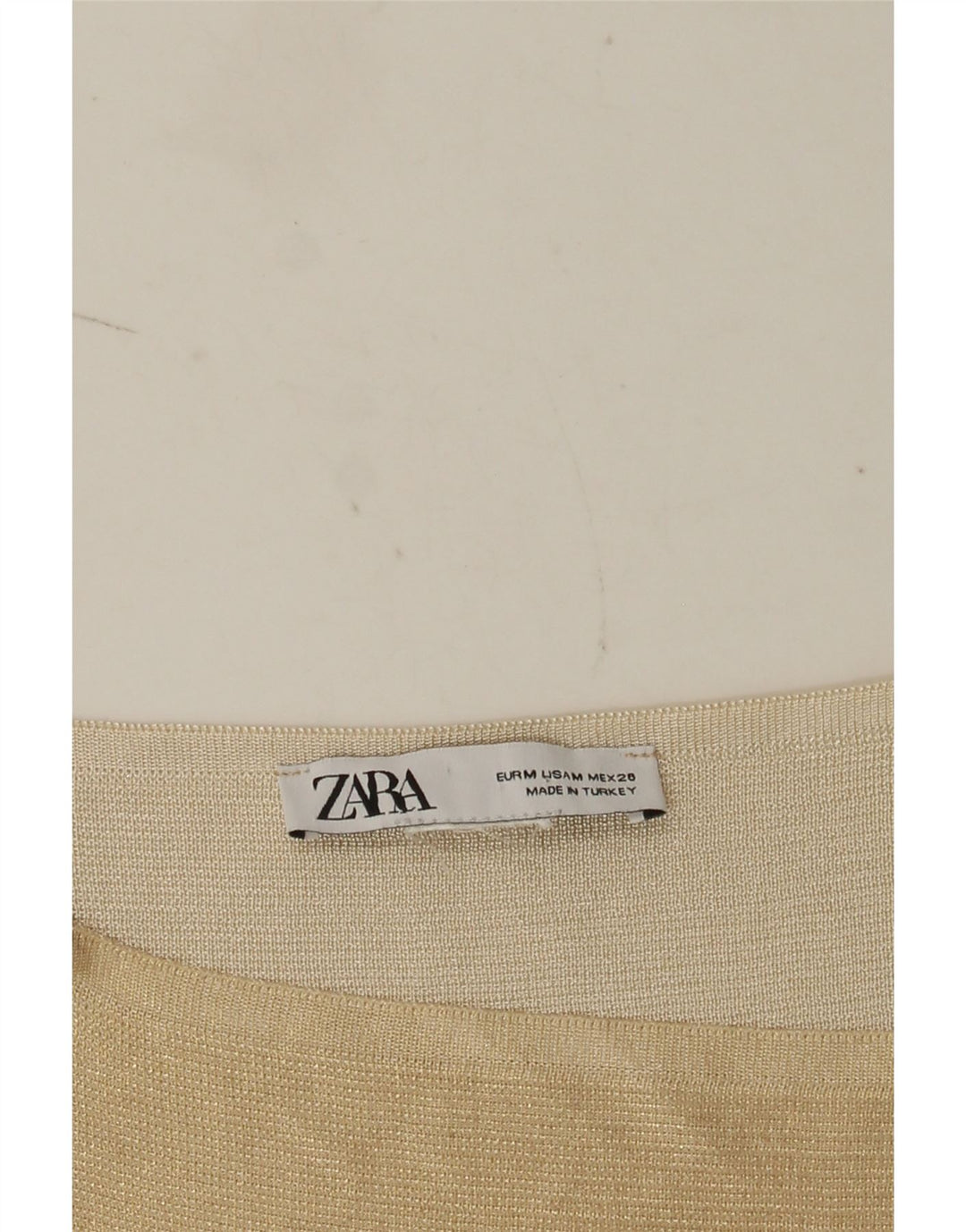 Zara Womens Crop Cami Top UK 12 Medium Beige