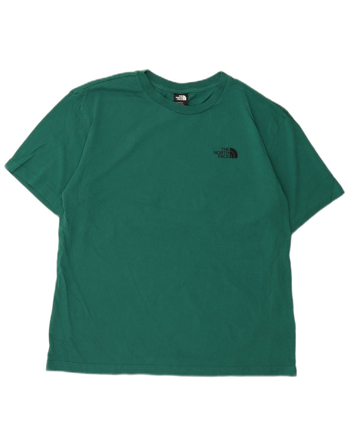 The North Face Mens Graphic T-Shirt Top Medium Green Cotton