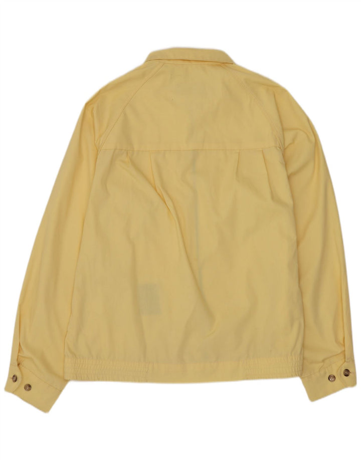 LONDON FOG Mens Bomber Jacket UK 42 XL Yellow Cotton