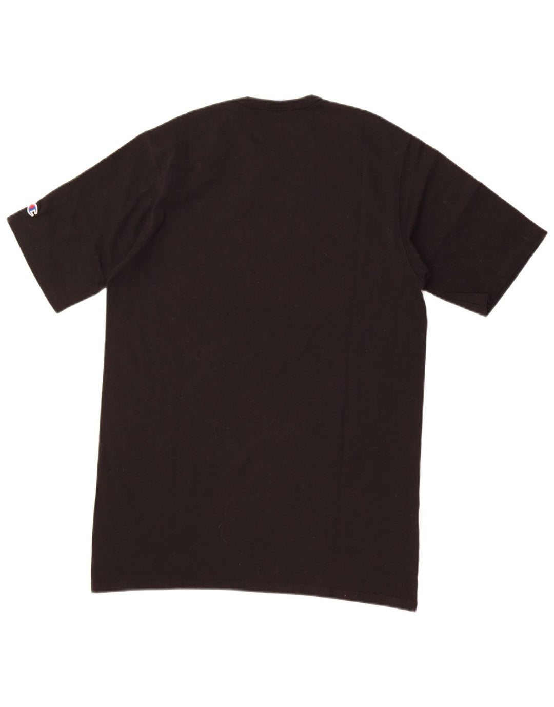 Champion Mens Graphic T-Shirt Top Large Black Cotton