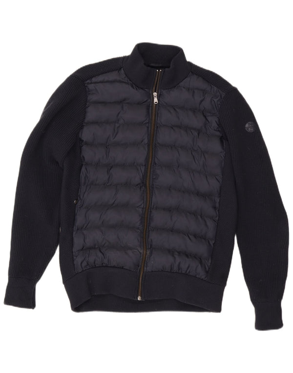 North Sails Mens Cardigan Sweater Large Navy Blue Polyester