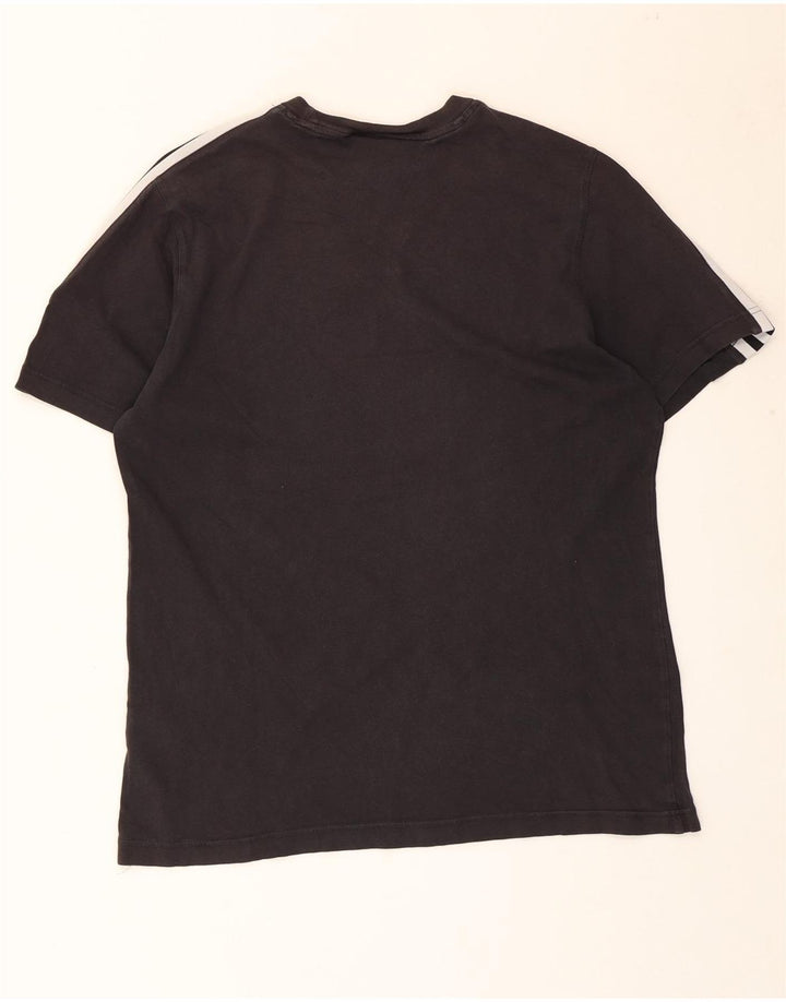 Adidas Mens T-Shirt Top Medium Black Cotton