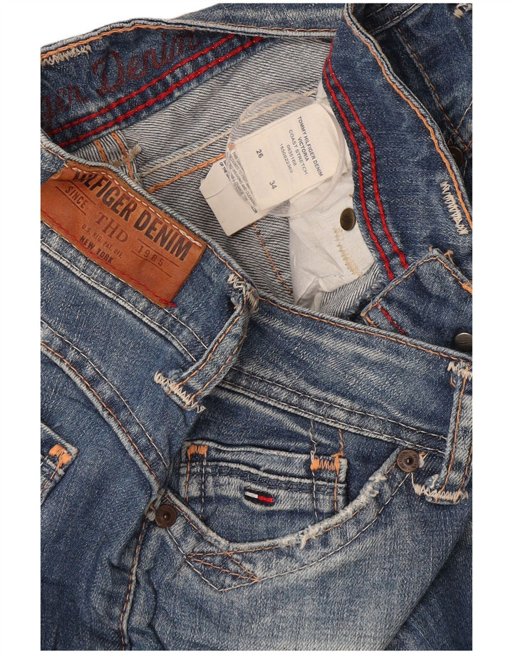 Tommy Hilfiger Womens Straight Jeans W26 L34 Blue Cotton
