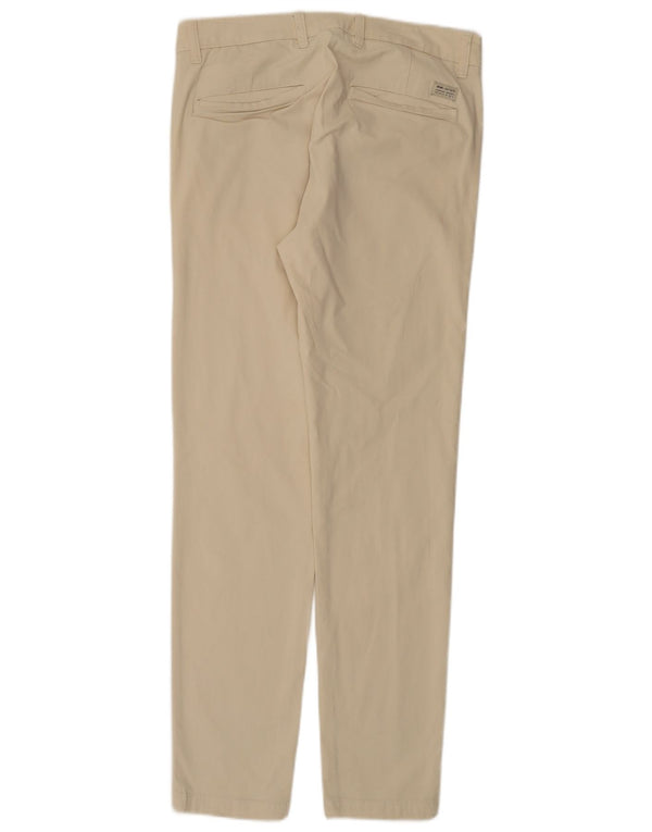 Zara Mens Slim Chino Trousers EU 40 Medium W31 L30 Beige