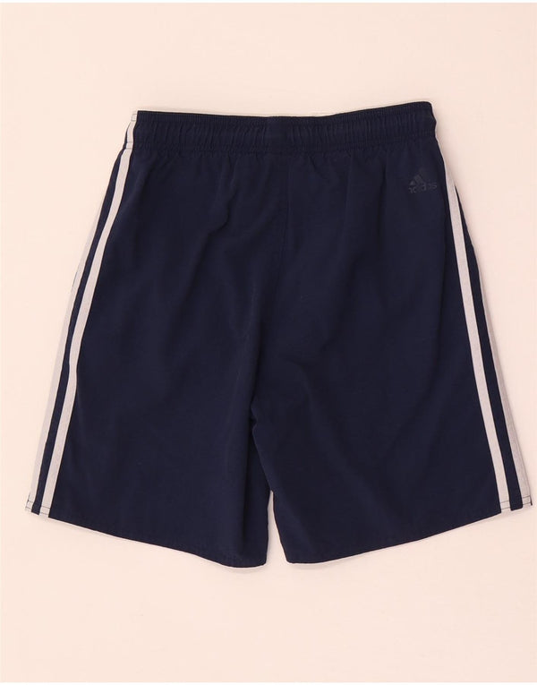 Adidas Boys Graphic Sport Shorts 11-12 Years Navy Blue Nylon