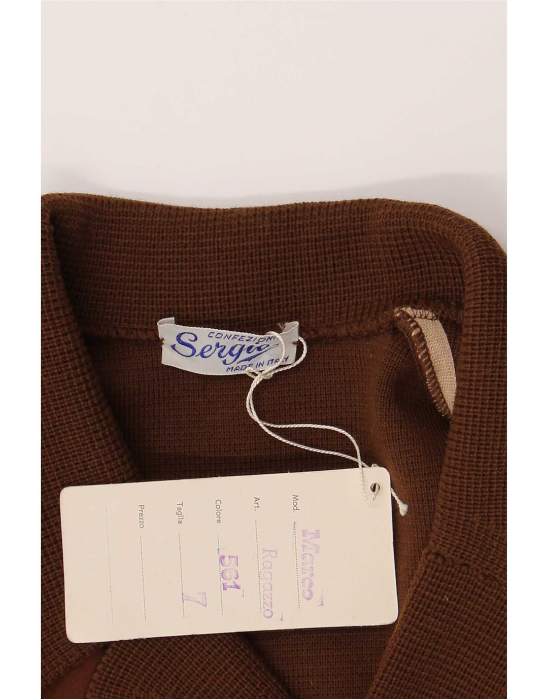 Vintage Mens Cardigan Sweater Small Brown