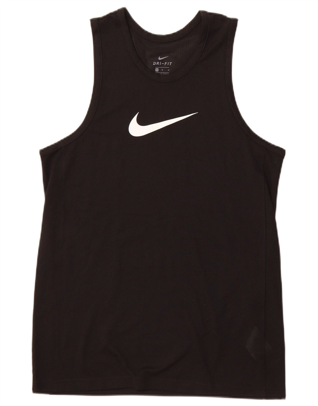 NIKE Mens Dri Fit Graphic Vest Top Medium Black Polyester Sports