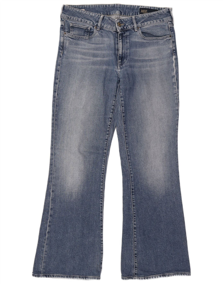 Rifle Womens Bootcut Jeans W28 L34 Blue Cotton