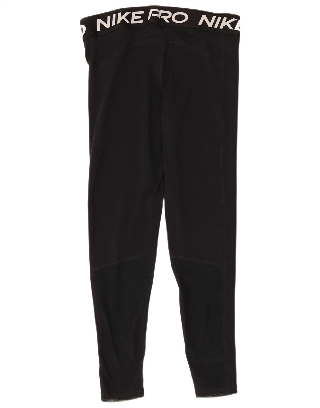 Nike Womens Dri Fit Graphic Leggings Large Black Polyester
