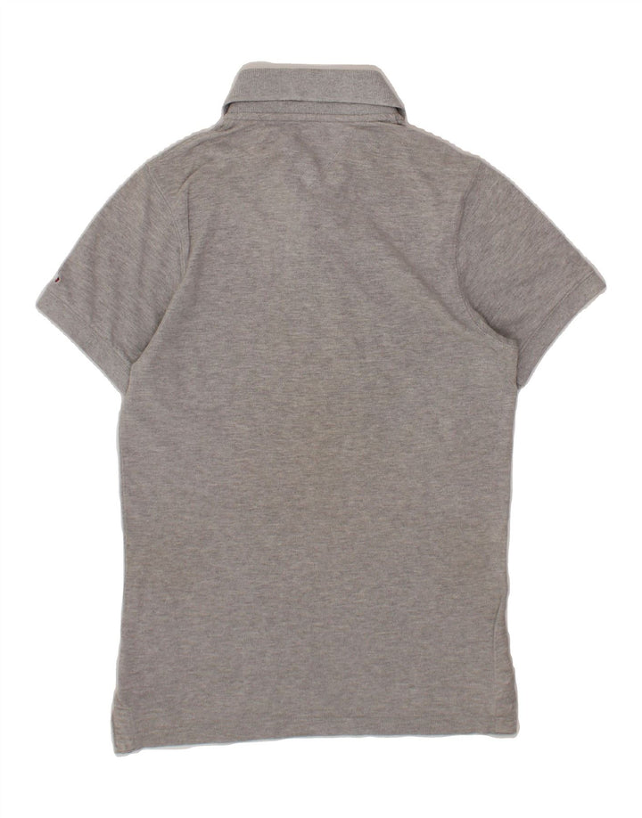 TOMMY HILFIGER Mens Polo Shirt Small Grey Cotton Vintage Tommy Hilfiger and Second-Hand Tommy Hilfiger from Messina Hembry 