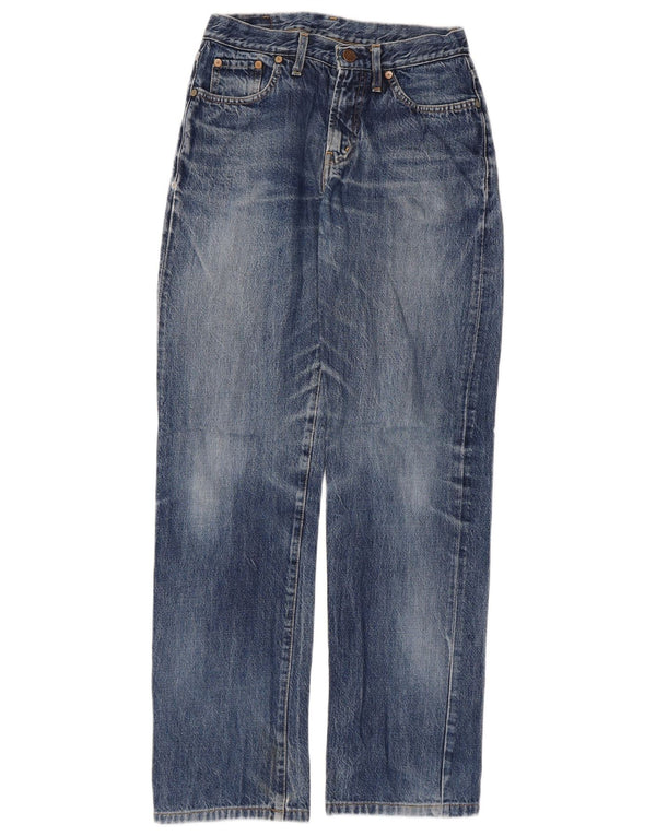 Replay Womens Straight Jeans W28 L32 Blue Cotton
