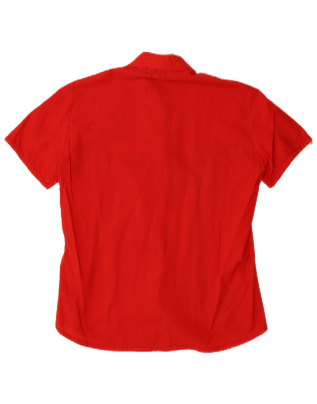 Vintage Womens Short Sleeve Shirt IT 42 Medium Red