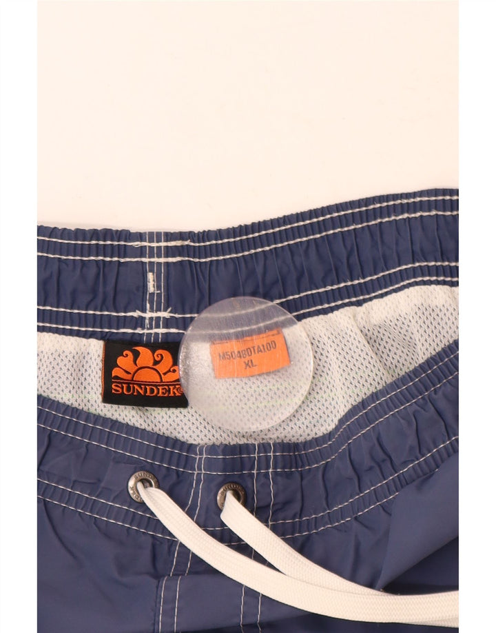 Sundek Mens Swimming Shorts XL  Navy Blue Nylon