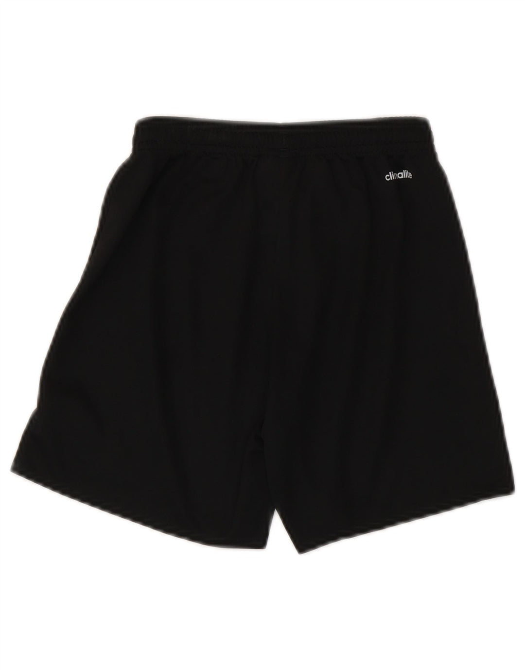 ADIDAS Boys Climalite Sport Shorts 9-10 Years Black Polyester