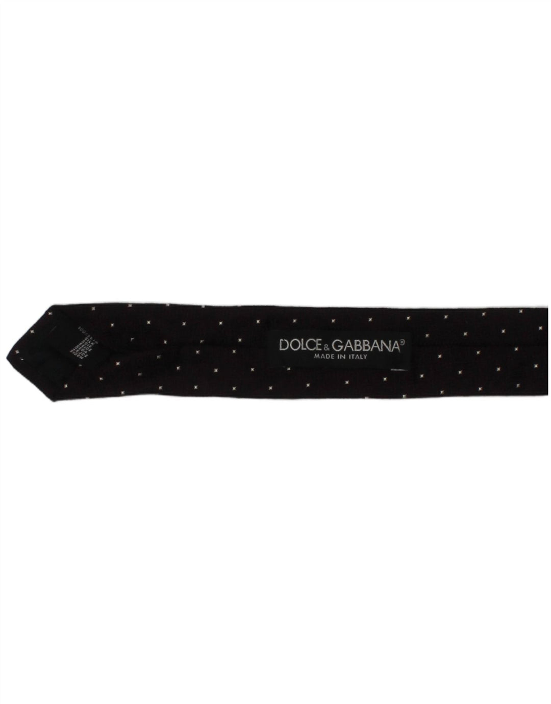Dolce & Gabbana Mens Tie One Size Purple Silk Designer