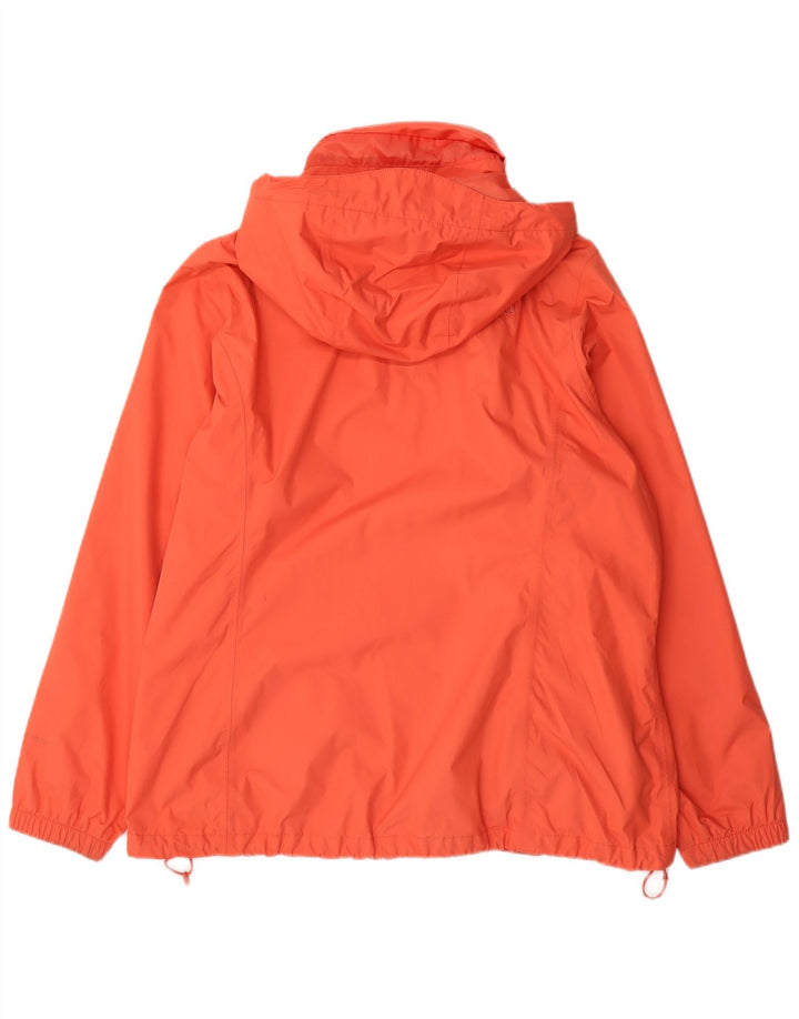 THE NORTH FACE Womens Hooded Rain Jacket UK 20 2XL Orange Nylon