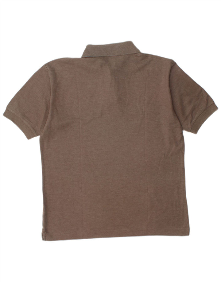 Fila Mens Polo Shirt IT 46 Small Brown Cotton