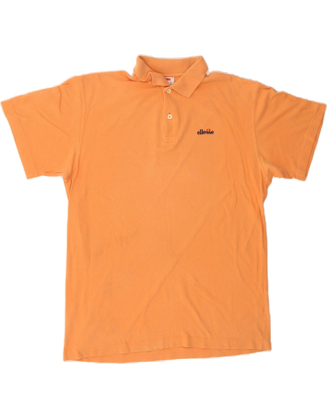 ELLESSE Mens Polo Shirt UK 40 Medium Orange Cotton Vintage Ellesse and Second-Hand Ellesse from Messina Hembry 