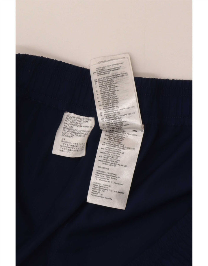 Adidas Mens Climalite Tracksuit Trousers XL Navy Blue Polyester