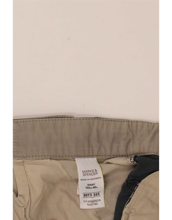 Marks & Spencer Mens Cargo Shorts W40 XL Navy Blue