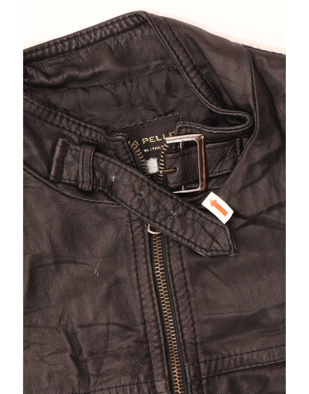 Vintage Womens Leather Jacket UK 12 Medium Black