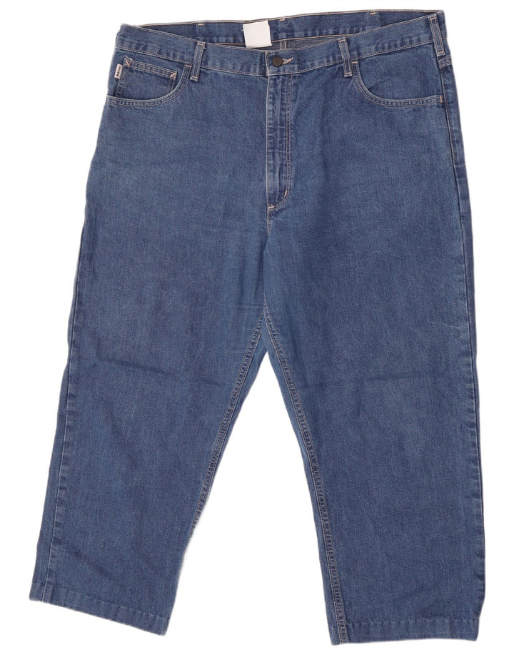 Carhartt Mens Cropped Jeans W42 L26 Blue
