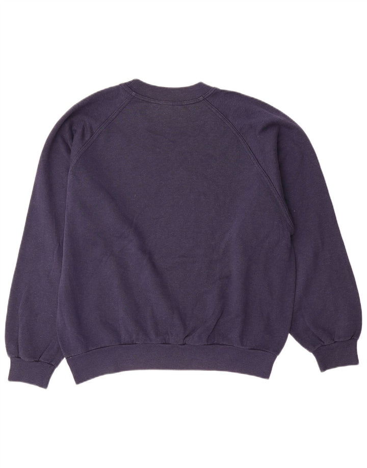 Asics Mens Sweatshirt Jumper Small Navy Blue Cotton