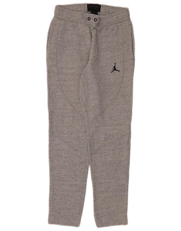 Jordan Mens Tracksuit Trousers Joggers Small Grey Flecked Cotton