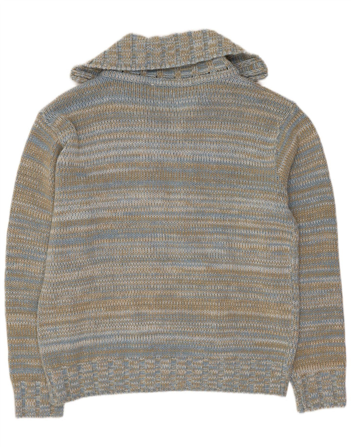 Carrera Womens Cardigan Sweater UK 18 XL Multicoloured Pinstripe