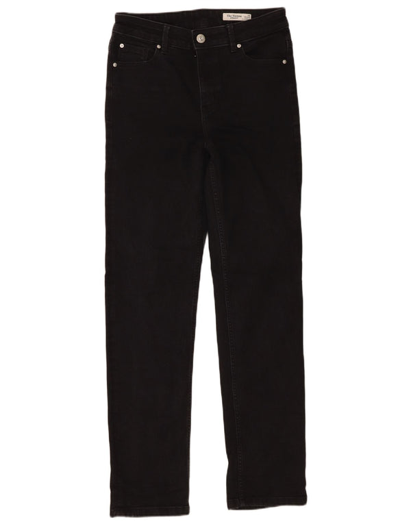 Marks & Spencer Womens The Sienna Straight Jeans UK 10 Small W30 L30 Black