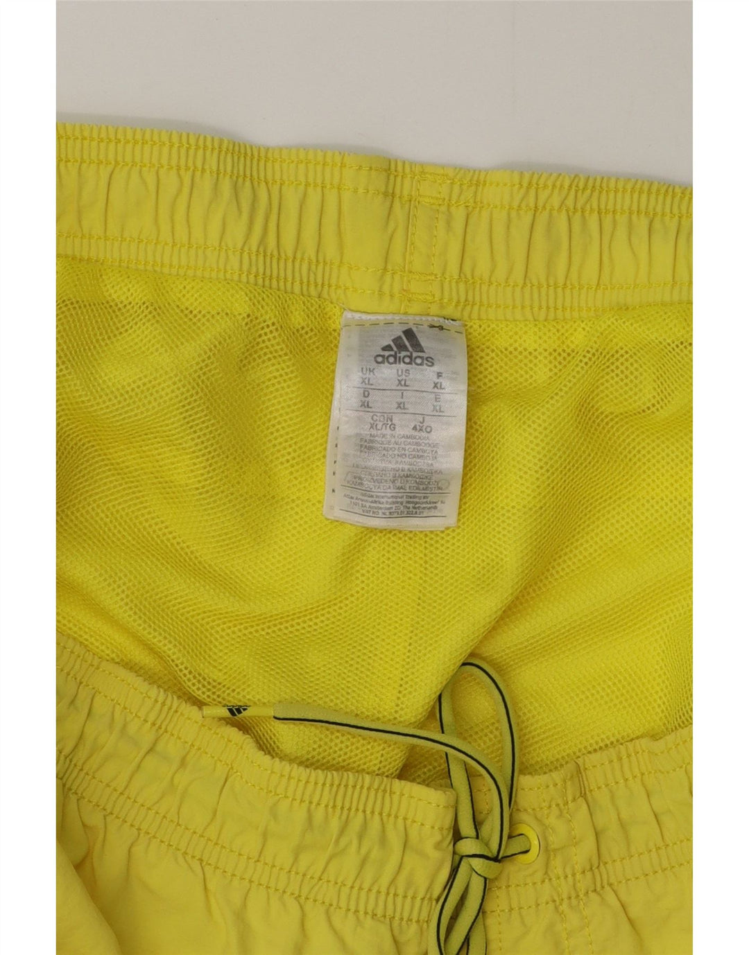 ADIDAS Mens Swimming Shorts XL  Yellow Polyester