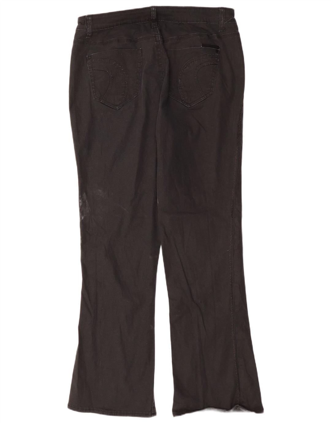 Dkny Womens Bootcut Jeans US 16 2XL W32 L31 Black Cotton