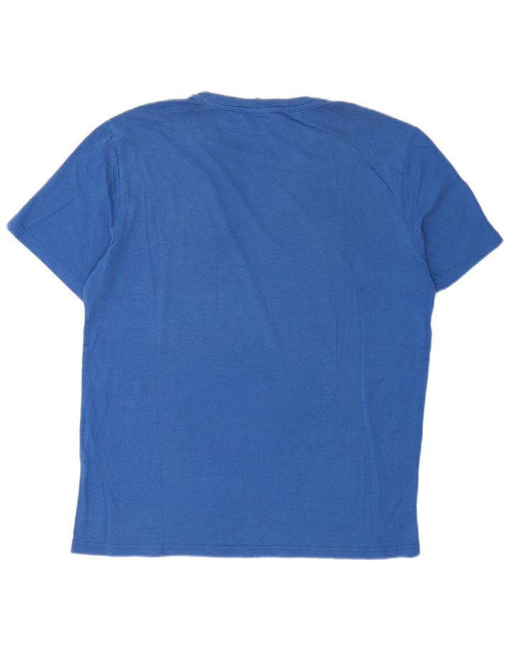 Champion Mens Graphic T-Shirt Top Large Blue