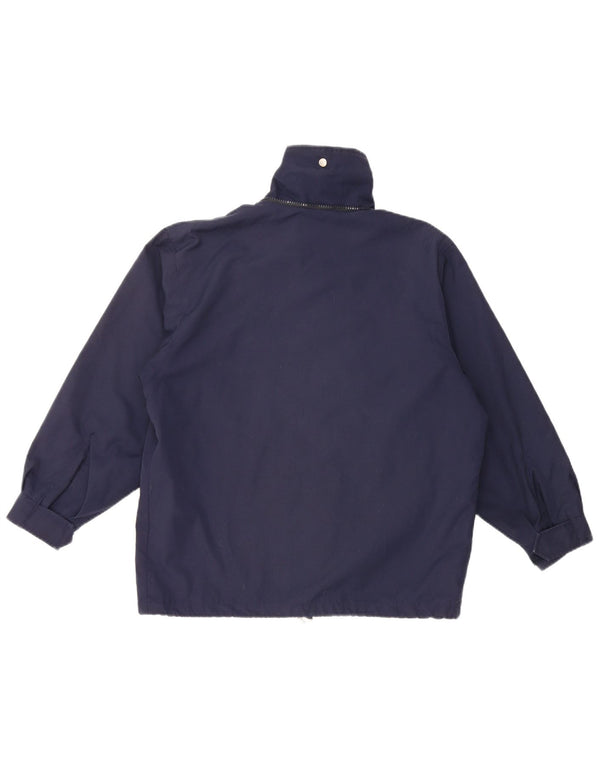 FILA Boys Windbreaker Jacket 9-10 Years Navy Blue Polyester