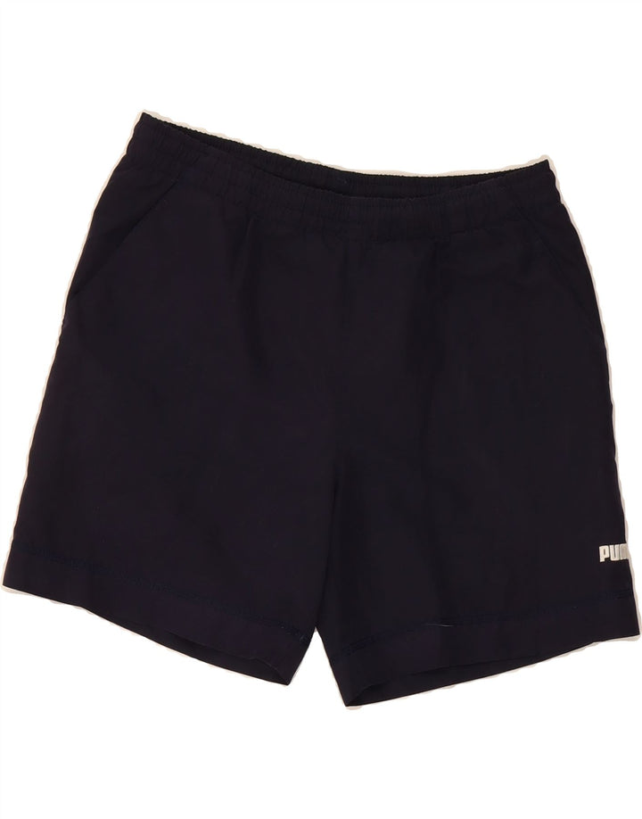 PUMA Mens Sport Shorts Small  Navy Blue Vintage Puma and Second-Hand Puma from Messina Hembry 