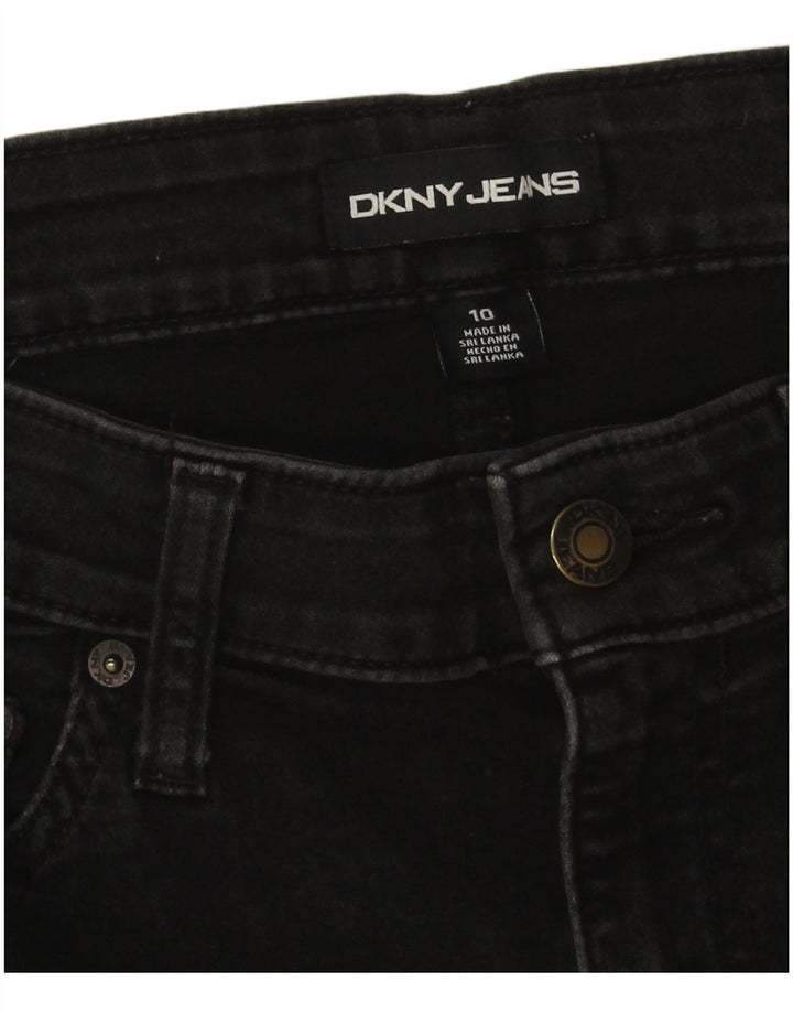 Dkny Womens Denim Shorts US 10 Medium W28 Black Cotton