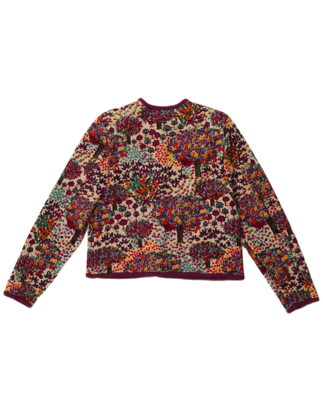 Geiger Womens Cardigan Sweater EU 42 Large Multicoloured Floral New Wool