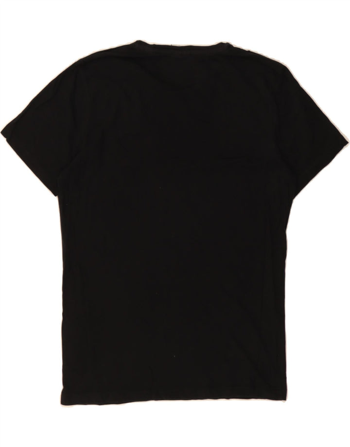 JACK & JONES Mens Graphic T-Shirt Top Medium Black Cotton Vintage Jack & Jones and Second-Hand Jack & Jones from Messina Hembry 