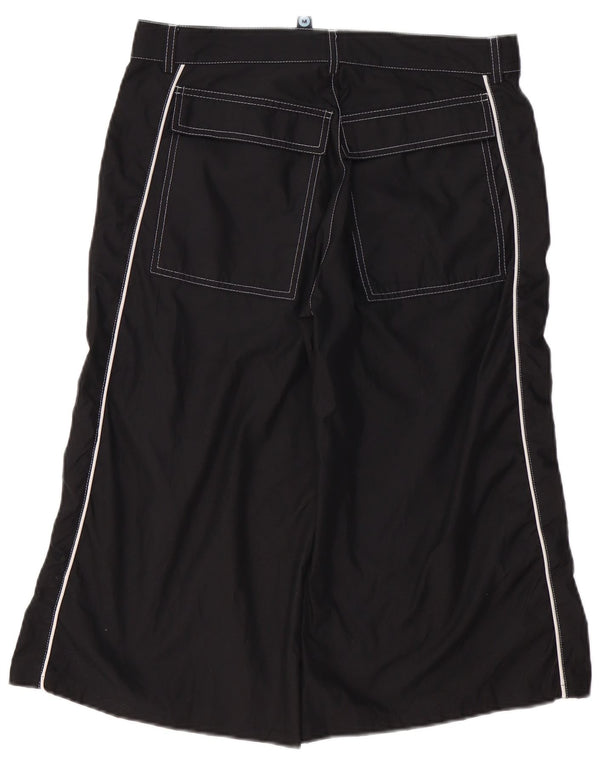 FISHBONE Mens Bermuda Shorts Medium W30 Black Polyester