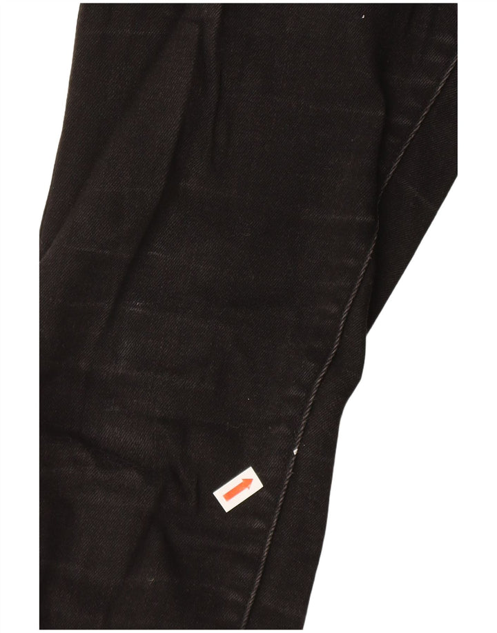 LEE Womens Riders High Rise Skinny Jeans US 9 Medium W24 L27 Black Cotton