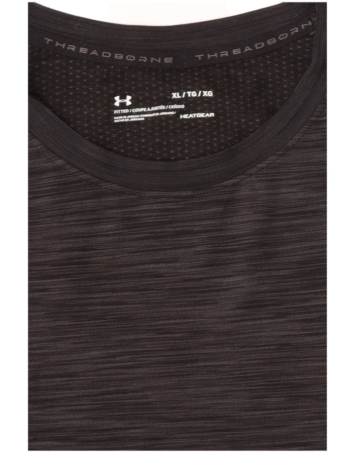 Under Armour Mens T-Shirt Top XL Grey Flecked