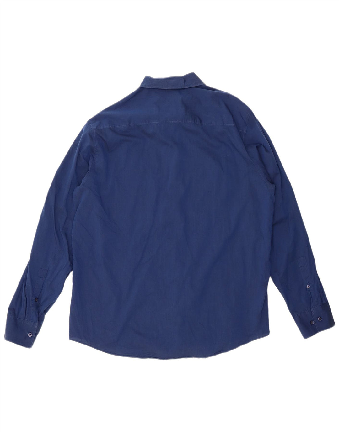 CALVIN KLEIN Mens Shirt Large Blue Cotton