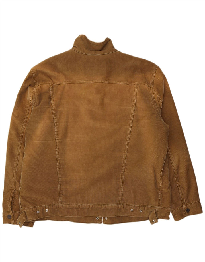 LEVI'S Mens Sherpa Corduroy Jacket UK 44 2XL Beige Cotton
