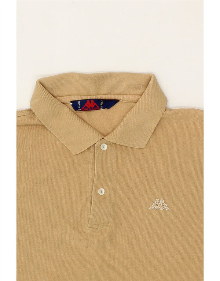 KAPPA Mens Polo Shirt XL Brown Cotton Vintage Kappa and Second-Hand Kappa from Messina Hembry 