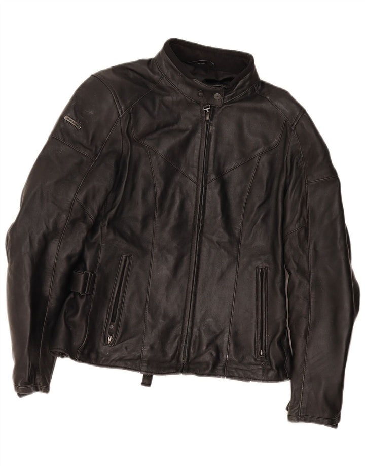 Spidi Womens Motorstyle Leather Racer Jacket IT 48 XL Black