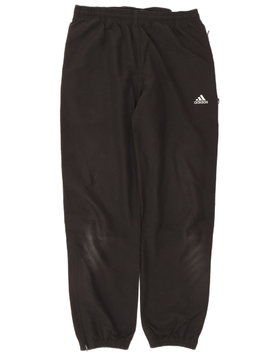 ADIDAS Mens Tracksuit Trousers Joggers Small Black Polyester