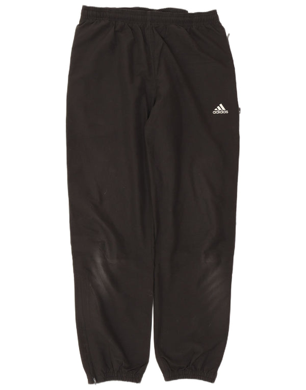 ADIDAS Mens Tracksuit Trousers Joggers Small Black Polyester